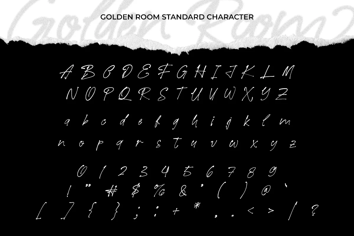 Golden Room handwritten script font by Afkari Studio